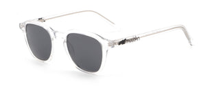 Acetate transparent lightweight sunglasses.