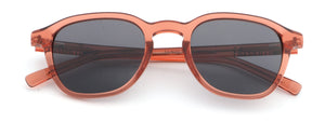 Acetate transparent orange lightweight  sunglasses