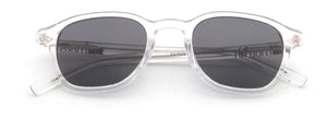 Acetate transparent lightweight sunglasses.