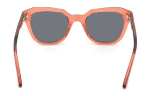 Acetate transparent orange lightweight  sunglasses