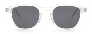 Acetate transparent lightweight sunglasses.